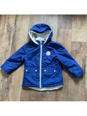 Girls Wippette Blue Hooded Jacket Size 5/6 Summer